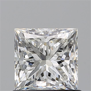 Picture of Natural Diamond 0.90 Carats, Princess with  Cut, H Color, VVS1 Clarity and Certified by GIA