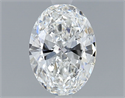 Natural Diamond 0.70 Carats, Oval with  Cut, F Color, VS1 Clarity and Certified by GIA