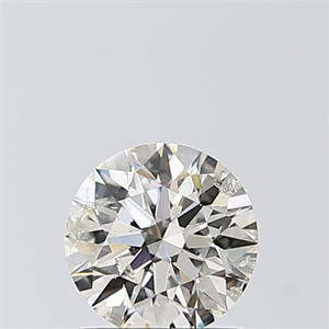 Picture of Natural Diamond 1.02 Carats, Round with Excellent Cut, H Color, SI2 Clarity and Certified by IGI