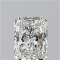 Natural Diamond 0.50 Carats, Radiant with  Cut, H Color, VS2 Clarity and Certified by GIA