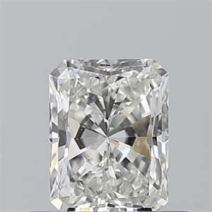 Picture of Natural Diamond 0.50 Carats, Radiant with  Cut, H Color, VS2 Clarity and Certified by GIA