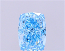 Picture of Lab Grown Diamond 1.55 Carats, CUSHION MODIFIED with  Cut, Fancy Vivid Blue Color, VVS2 Clarity and Certified by IGI