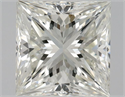 Natural Diamond 0.70 Carats, Princess with  Cut, J Color, IF Clarity and Certified by GIA