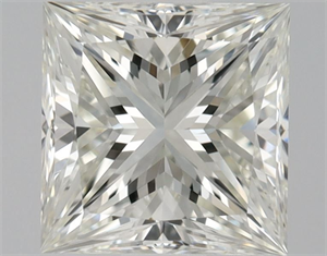 Picture of Natural Diamond 0.70 Carats, Princess with  Cut, J Color, IF Clarity and Certified by GIA