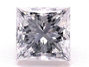 Picture of Natural Diamond 0.70 Carats, Princess with  Cut, E Color, VS2 Clarity and Certified by GIA