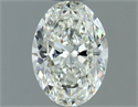 Natural Diamond 0.71 Carats, Oval with  Cut, I Color, VVS1 Clarity and Certified by IGI