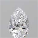 Diamante Natural 0.70 quilates, De pera , Color D, claridad VS2 y certificado GIA
