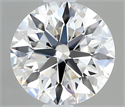 Natural Diamond 0.45 Carats, Round with Excellent Cut, E Color, VVS1 Clarity and Certified by GIA
