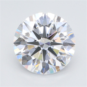 Picture of Lab Grown Diamond 4.00 Carats, Round with Ideal Cut, D Color, VS1 Clarity and Certified by IGI