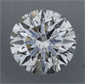 Natural Diamond 1.06 Carats, Round with Excellent Cut, G Color, I1 Clarity and Certified by GIA