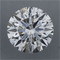 Natural Diamond 1.06 Carats, Round with Excellent Cut, G Color, I1 Clarity and Certified by GIA