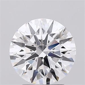 Picture of Lab Grown Diamond 2.44 Carats, Round with Excellent Cut, D Color, IF Clarity and Certified by GIA