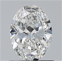 Natural Diamond 0.80 Carats, Oval with  Cut, F Color, VVS1 Clarity and Certified by GIA