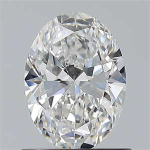 Foto Diamante Natural 0.80 quilates, Ovalado , Color F, claridad VVS1 y certificado GIA de