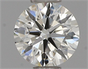 Natural Diamond 0.45 Carats, Round with Excellent Cut, H Color, VVS1 Clarity and Certified by IGI