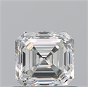 Natural Diamond 0.70 Carats, Asscher with  Cut, H Color, VS1 Clarity and Certified by GIA