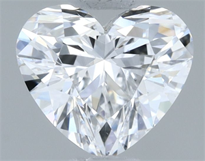 Picture of Natural Diamond 0.53 Carats, Heart with  Cut, D Color, VS2 Clarity and Certified by GIA
