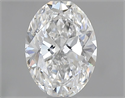 Natural Diamond 0.50 Carats, Oval with  Cut, E Color, VS1 Clarity and Certified by GIA