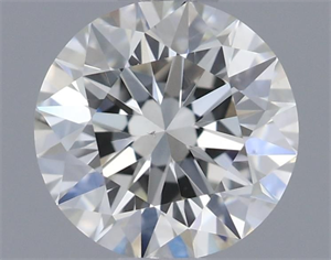 Picture of Natural Diamond 0.58 Carats, Round with Excellent Cut, J Color, VS2 Clarity and Certified by GIA