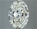 Natural Diamond 4.02 Carats, Oval with  Cut, I Color, VS1 Clarity and Certified by IGI
