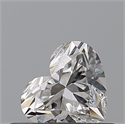 Natural Diamond 0.43 Carats, Heart with  Cut, E Color, VVS1 Clarity and Certified by GIA