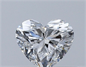 Natural Diamond 0.33 Carats, Heart with  Cut, E Color, VVS2 Clarity and Certified by GIA