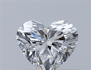 Picture of Natural Diamond 0.33 Carats, Heart with  Cut, E Color, VVS2 Clarity and Certified by GIA
