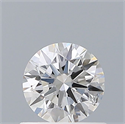 Natural Diamond 0.52 Carats, Round with Excellent Cut, E Color, SI1 Clarity and Certified by GIA