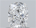Natural Diamond 0.50 Carats, Cushion with  Cut, D Color, VS1 Clarity and Certified by GIA