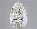 Natural Diamond 3.03 Carats, Pear with  Cut, E Color, SI2 Clarity and Certified by HRD