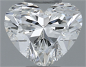 Natural Diamond 0.50 Carats, Heart with  Cut, I Color, SI1 Clarity and Certified by GIA