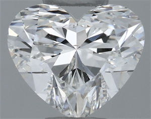 Picture of Natural Diamond 0.50 Carats, Heart with  Cut, I Color, SI1 Clarity and Certified by GIA