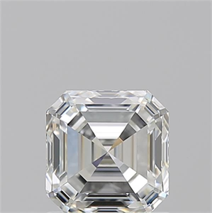 Picture of Natural Diamond 1.12 Carats, Asscher with  Cut, I Color, VVS1 Clarity and Certified by GIA