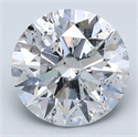 Diamante Natural 2.50 quilates, Redondo , Color D, claridad I1 y certificado GIA