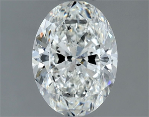 Picture of Natural Diamond 1.00 Carats, Oval with  Cut, G Color, SI2 Clarity and Certified by GIA