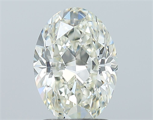 Picture of Natural Diamond 1.71 Carats, Oval with  Cut, J Color, VVS2 Clarity and Certified by GIA