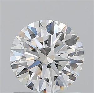 Picture of Natural Diamond 1.01 Carats, Round with Excellent Cut, I Color, VS2 Clarity and Certified by GIA