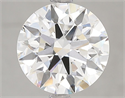 Lab Grown Diamond 3.08 Carats, Round with Ideal Cut, F Color, VVS2 Clarity and Certified by IGI