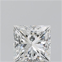 Natural Diamond 1.01 Carats, Princess with  Cut, G Color, SI1 Clarity and Certified by GIA