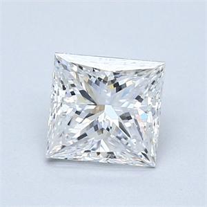 Foto Diamante Natural 1.01 quilates, Princesa , Color E, claridad SI2 y certificado GIA de