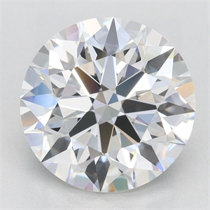 Picture of Lab Grown Diamond 2.64 Carats, Round with Excellent Cut, D Color, VVS1 Clarity and Certified by GIA