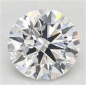 Del inventario de diamantes de laboratorio, 2.53 quilates, Redondo , Color D, claridad VVS1 y certificado GIA