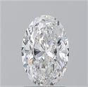 Natural Diamond 1.50 Carats, Oval with  Cut, F Color, SI2 Clarity and Certified by GIA