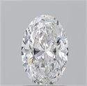 Natural Diamond 1.50 Carats, Oval with  Cut, F Color, SI2 Clarity and Certified by GIA