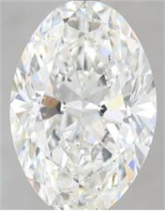 Picture of Natural Diamond 3.53 Carats, Oval with  Cut, G Color, SI2 Clarity and Certified by GIA