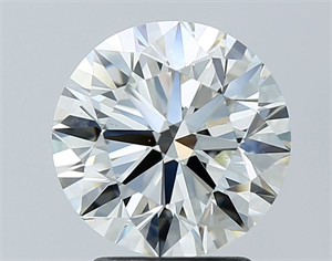 Picture of Natural Diamond 2.55 Carats, Round with Excellent Cut, H Color, VS1 Clarity and Certified by IGI