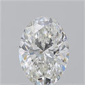 Natural Diamond 1.01 Carats, Oval with  Cut, H Color, VVS2 Clarity and Certified by GIA