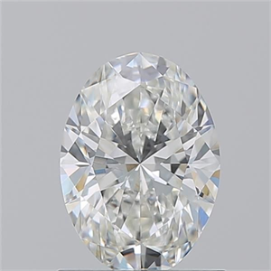 Picture of Natural Diamond 1.01 Carats, Oval with  Cut, H Color, VVS2 Clarity and Certified by GIA