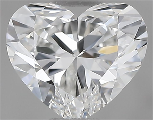 Picture of Natural Diamond 0.81 Carats, Heart with  Cut, G Color, IF Clarity and Certified by HRD