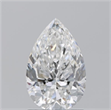 Natural Diamond 1.50 Carats, Pear with  Cut, F Color, VVS1 Clarity and Certified by GIA